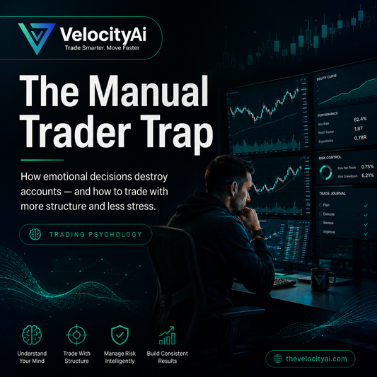 The Manual Trader Trap - free ebook cover on the cost of manual discretionary trading